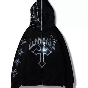 Black Embellished Women's Sweater